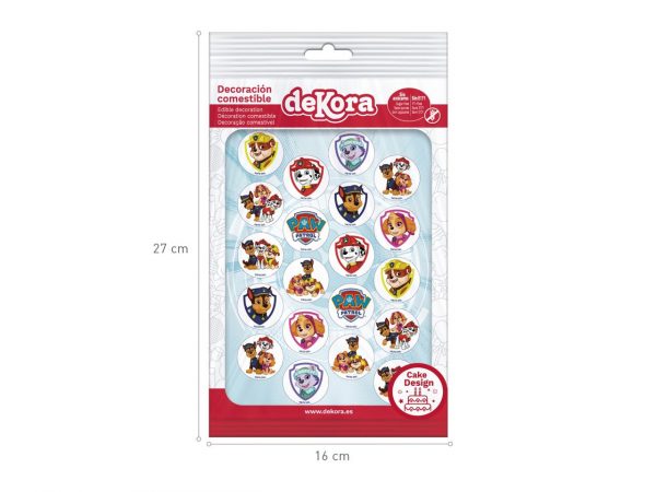 Dekora Muffinaufleger Paw Patrol 3,4cm 20 Stück