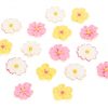 Cake-Masters Sommerblüten Zucker rosa gelb weiß 16 Stück