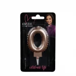 Zahlenkerze "0" Rosegold