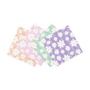 20 3-lagige Papierservietten 33x33cm - Gänseblümchen