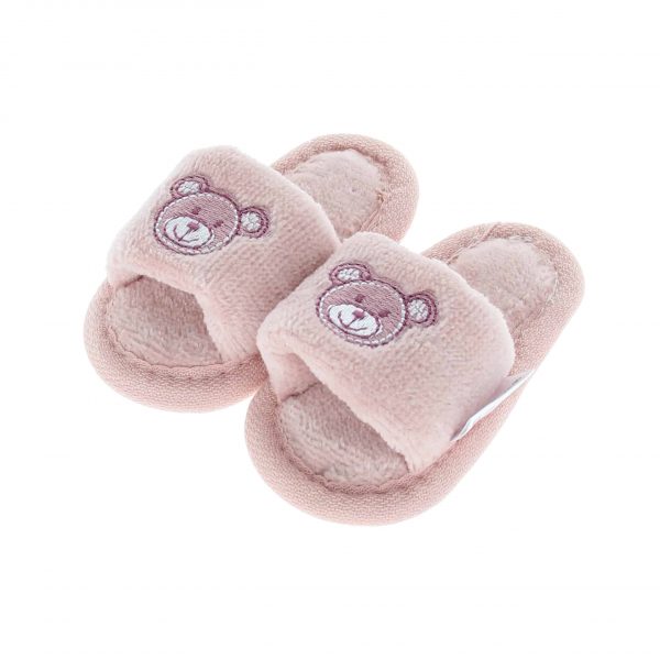 Baby Slipper Teddybär Rosa