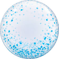 Bubbles "Blue confetti Dots"