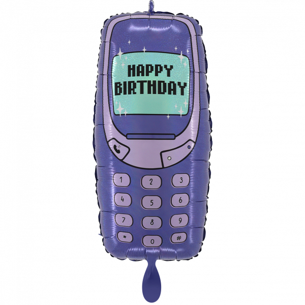 Folienballon Birthday Phone  58cm