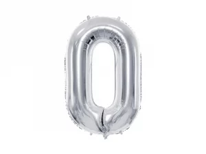 Folienballon Medium 0 Silber 72 cm