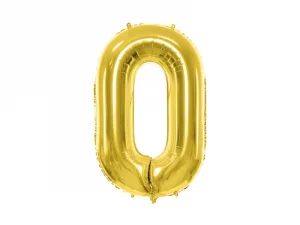 Folienballon Medium 0 Gold 72 cm