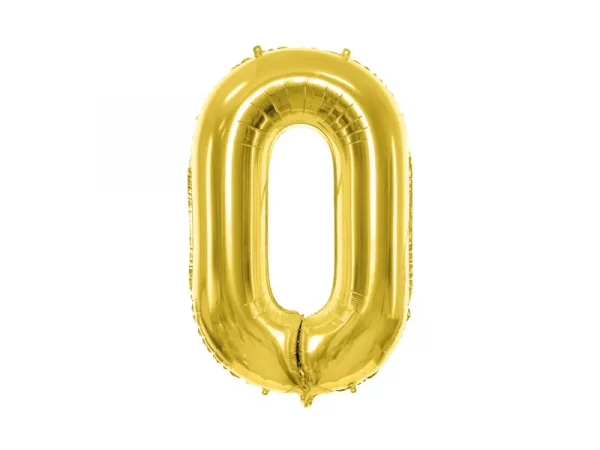 Folienballon Medium 0 Gold 72 cm