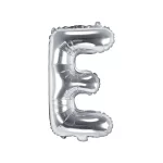 Air-Filled Folienballon Buchstabe ''E'', 35cm, silber