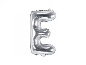 Air-Filled Folienballon Buchstabe ''E'', 35cm, silber