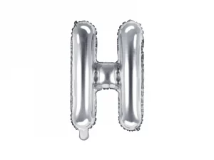 Air-Filled Folienballon Buchstabe ''H'', 35cm, silber