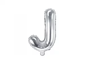 Air-Filled Folienballon Buchstabe 'J'', 35cm, silber