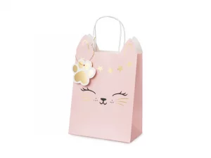 big_TNP34_01_S Katzen-Geschenktasche, mix, 18 x 10,5 x 27,5 cm