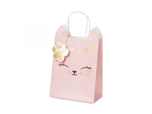 Katzen-Geschenktasche, mix, 18 x 10,5 x 27,5 cm