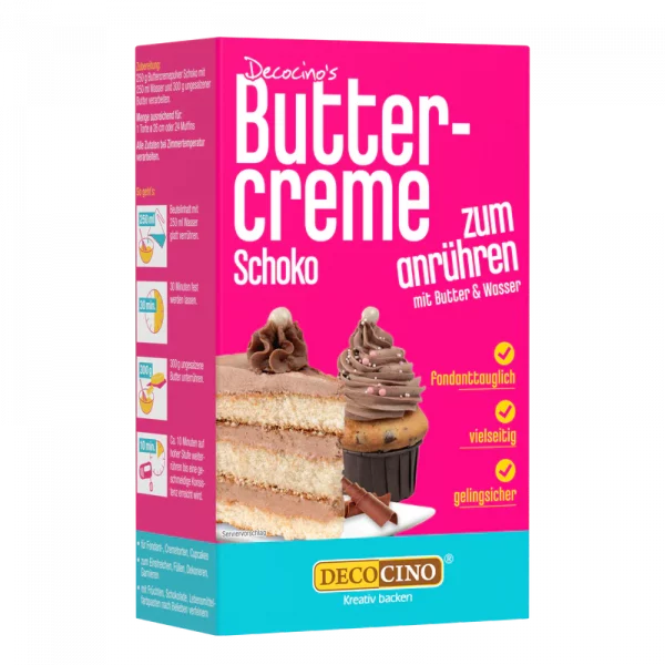 Decocino Buttercreme Schoko zum Anrühren (250g)
