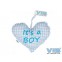 VIB Kissen 'It's a boy' Blau