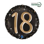 Folienballon Sparkling "18" 46cm