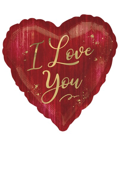 Folienballon Herz "I love you" Jumbo 71cm
