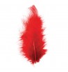 5 Federn, 10-15 cm, Rot