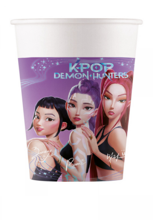 8 Becher Papier "Kpop Demon Hunters" 200ml