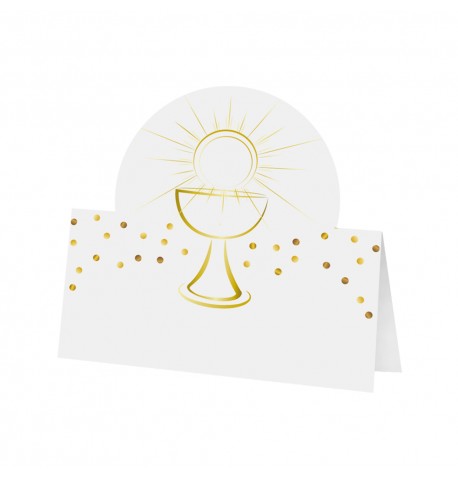 set-6-marque-places-communion-8x8cm 6 Tischkarten Kommunion 8X8CM