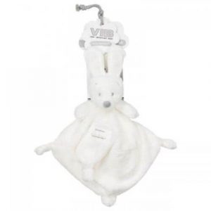 Plüsch Rabbit Doudoutuch Weiß