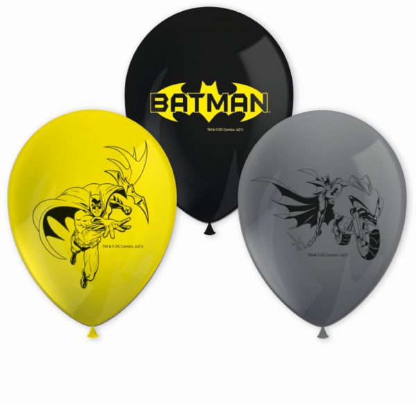 093362 8 bedruckte Ballons Batman Rogue Rage