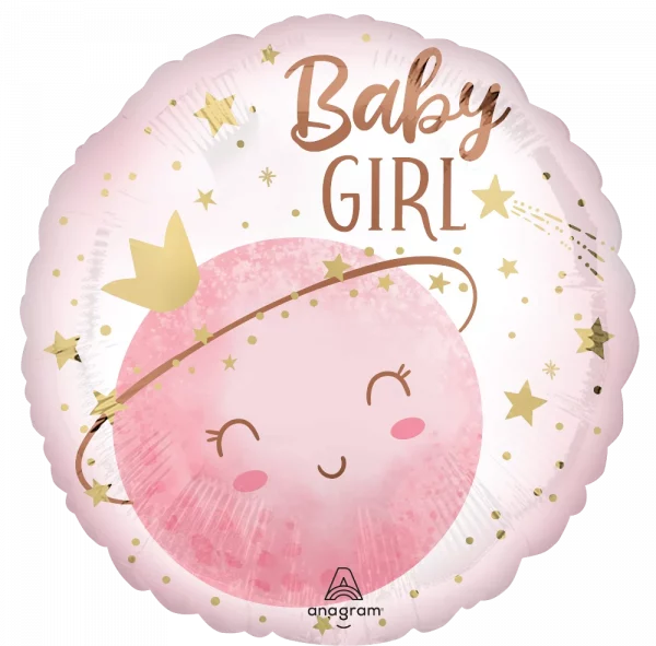 Standard Folienballon Little Moon Girl 43cm