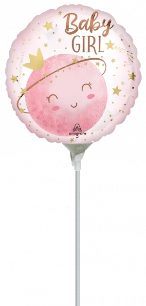 Air filled Folienballon Little Moon Girl
