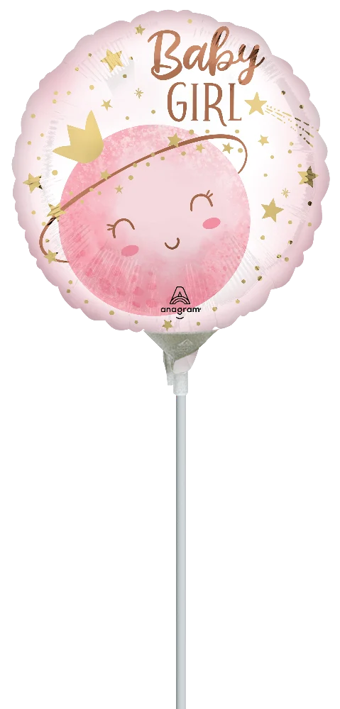 Air filled Folienballon Little Moon Girl