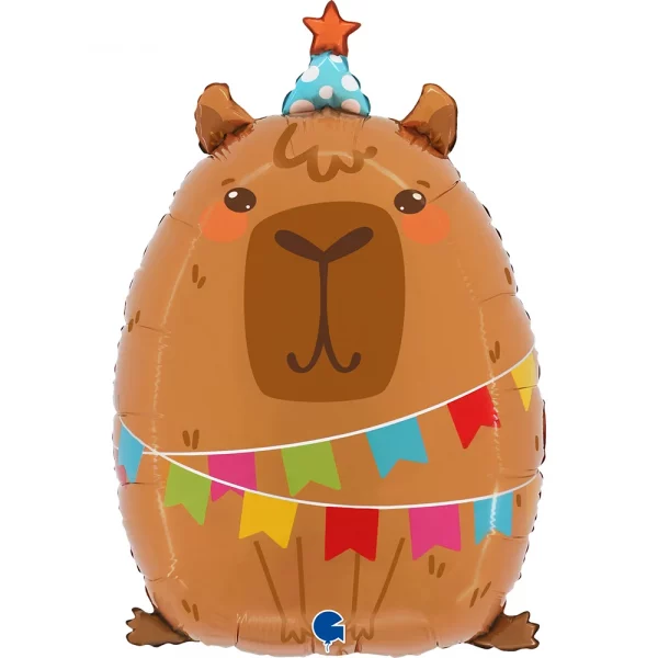 Folienballon Party Capybara 58cm