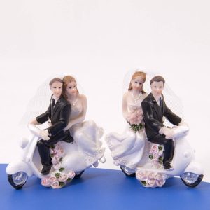 21280 Hochzeitsfigur auf dem Roller