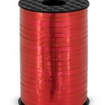 Geschenkband 225m metallic rot