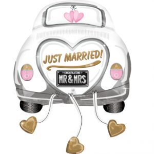Folienballon Just Married Wedding Car Folienballon 58 cm x 79 cm