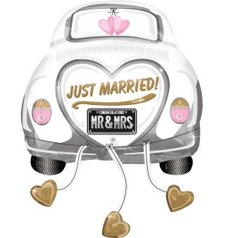 Folienballon Just Married Wedding Car Folienballon 58 cm x 79 cm