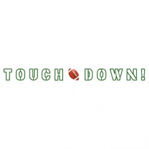 Partykette Touchdown! Papier