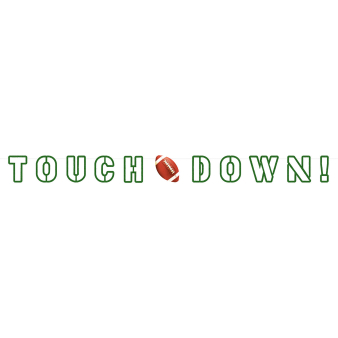 Partykette Touchdown! Papier