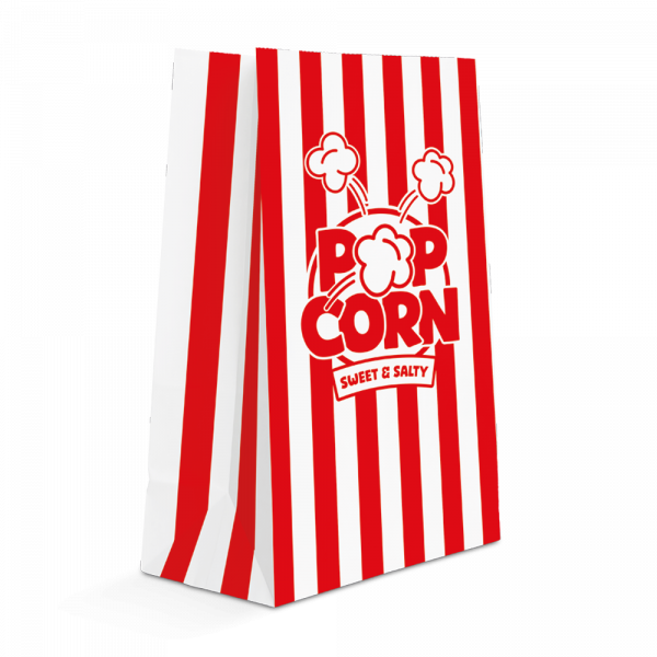 8 Popcorn-Tüten aus Papier, 23 x 13 x 6 cm