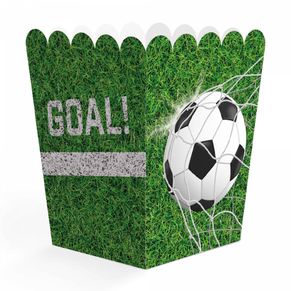 8 Fußball Snack Boxes , 6,3 × 6,3 × 10,5 cm