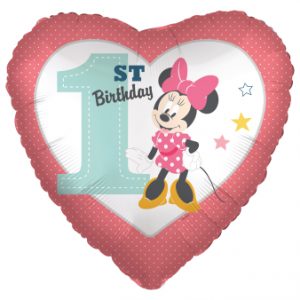 Folienballon Herz Minnie Mouse" 43cm