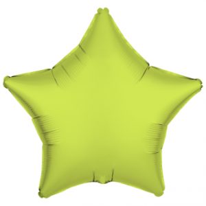 Folienballon neon-gelb Stern 43cm