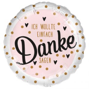 Folienballon "Danke" 45cm