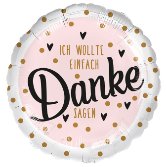 Folienballon "Danke" 45cm