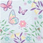 9075724-1_30364-2-3-600 16 Servietten Schmetterling Garden 33 x 33 cm