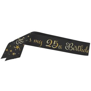 Schärpe Starlight Birthday personalisierbar 152,4 x 8,2 cm
