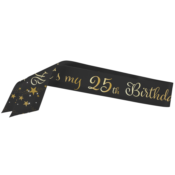 Schärpe Starlight Birthday personalisierbar 152,4 x 8,2 cm