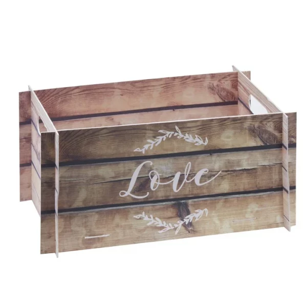 Box Love Holzoptik 30x19cm