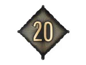 Folienballon ''20'' 46x46 cm