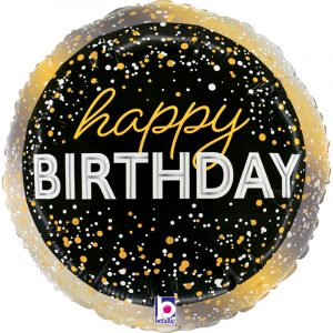 Air filled Metallic Birthday 23cm