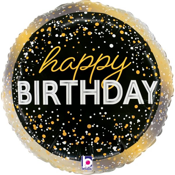 Air filled Metallic Birthday 23cm