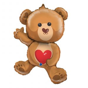 Air filled Teddy Bear Love Heart Valentine’s 30cm