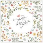 r 20 Servietten Zur Taufe 33x33cm